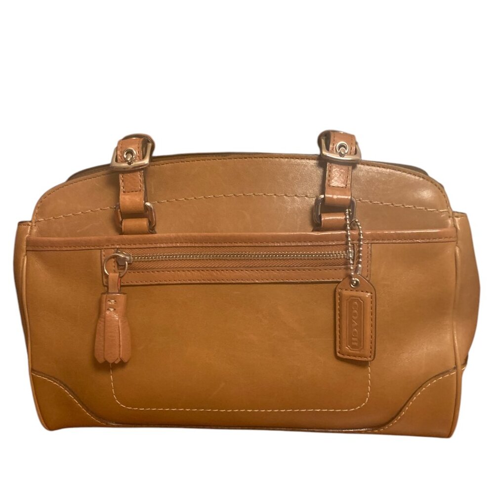 Vintage Coach Hamilton Kelly (2005) 7465” Brown Tan Leather Purse
